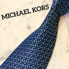新品✢MICHAEL KORS✢ ネクタイモザイク柄　ネイビー