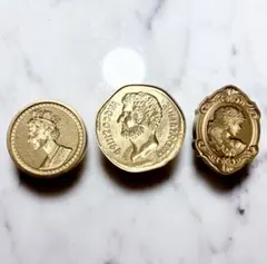 シーリングスタンプ ヘッド3点 コイン系