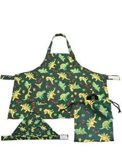 【24時間以内発送】ヤクセル 収納袋付き エプロン 子供用 3点セット 三角巾