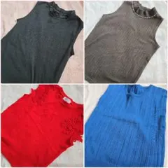 ノースリーブシャツ インナー 4枚 まとめ売り