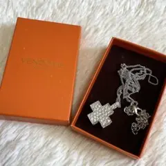 極美品 VENDOME ヴァンドーム クロス 十字架 ラインストーン ネックレスのサムネイル