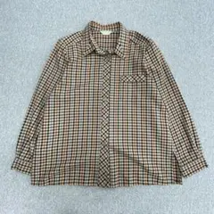 4277○ Burberrys ベージュ系 チェック 長袖シャツ - メルカリ