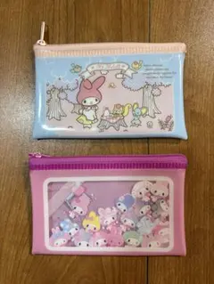 マイメロディ フラットポーチ 2点セット