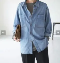 デニムシャツ 長袖 シャツ