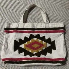 レトロなトートバッグ！横34縦24宮古島で購入