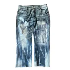 Y2K✨【archive】ウォッシュ デニム リメイク パッチワーク 再構築