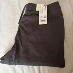 新品タグ付 ユニクロ ストレッチフリースパンツダークグレー Lサイズ