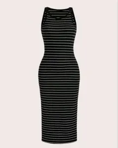 お値下げ‼️SHEIN ストライプ柄 タンクドレス　大きいサイズ4L