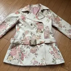 ニコル　花柄ダブルブレストジャケット