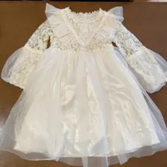 130センチ　値下げ！フォーマルドレス　クリーム色