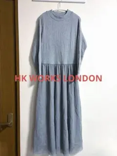 【新品タグ付き】ワンピース　ドッキング　ロングワンピ　ラメ　ニット　チュール