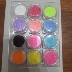 12色 ネイルグリッターパウダーセット