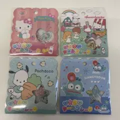 サンリオキャラクター シールフレーク 4枚セット　おはじきシール