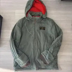 オリーブグリーン ミリタリージャケット