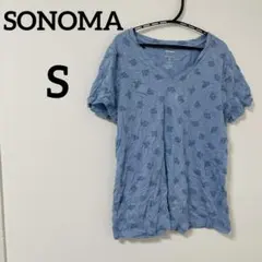 SONOMA The Everyday Tee 【S】Tシャツ 花柄 ブルーのサムネイル