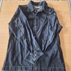 UNIQLO U ダークブルー デニムシャツ Sサイズ