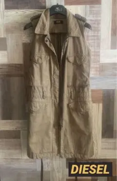 ˚✧₊ DIESELディーゼル⁎⁺˳✧ノースリーブジャケット・ビジュー取外し可