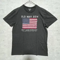 H66 OLD NAVY 星条旗ロゴTシャツ 2014 クラシック ストリート