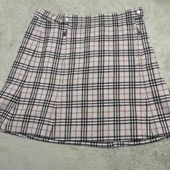 Burberry 茶色系チェック フレアスカート バーバリーロンドン