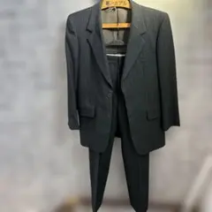 昭和レトロ　オーダーメイドスーツ　ダークグレー　ヴィンテージ　セットアップ