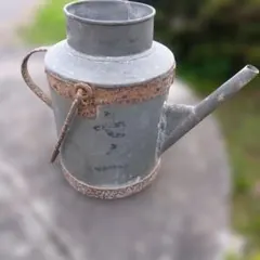 アンティーク調 ブリキ製 ジョウロ 園芸 オブジェ