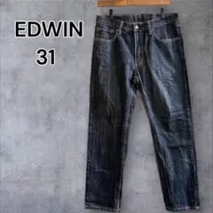 a0777 ズボン　ジーンズ　ブラック系　E403　日本製　31　股上深め