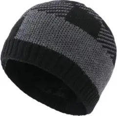 ニット帽メンズ ワッチ キャップ 防寒 極暖 裏起毛ボア 冬 ブロックツートン