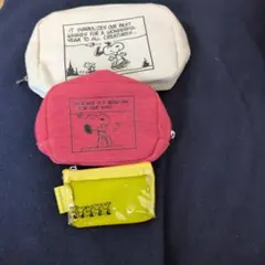 スヌーピー ポーチセット　　３点