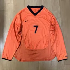NIKE ナイキ サッカー 長袖ゲームシャツ ヴィンテージ オランダ代表風