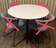 美品】【送料込】園田産業 昇降式ダイニングテーブル 100cm 白 10万円