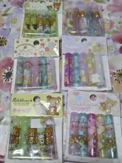 リラックマ&すみっこぐらし 鉛筆キャップセット