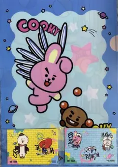 くら寿司✖️BT21 A4クリアファイル　ステッカー２枚