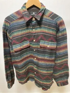 STRUCTURE マルチカラーストライプシャツ