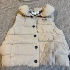 Noeil aime BeBe ベージュ ダウンベスト 90サイズ