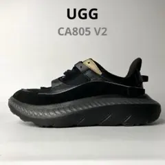 【美品】UGG CA805 V2 プラットフォーム　厚底スニーカー　黒　24.5
