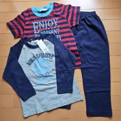 〈未使用〉 パジャマ 3点セット　綿 コットン　110㎝