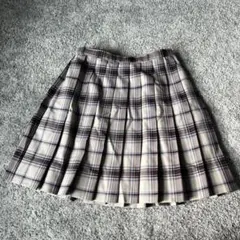 チェック柄 ミニ丈 プリーツスカート