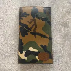 最終値下げ_イルビゾンテ【IL BISONTE 】レザー長財布 迷彩