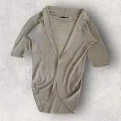 【グリーンレーベル】ユナイテッドアローズ 麻 100% カーディガン ボレロ