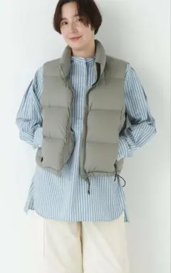 【25AW】human woman × タイオン セージ ダウンベスト