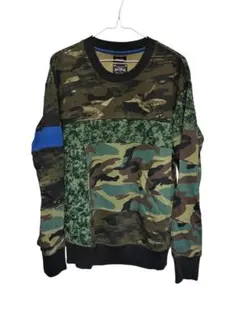 00s archive DISELL multi camo sweat