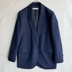 ZARA ザラ　レディース　テーラードジャケット　M ネイビー　オーバーサイズ