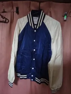 ヴィンテージDESCENTEデサント スタジャン DR-70 ネイビーアイボリー