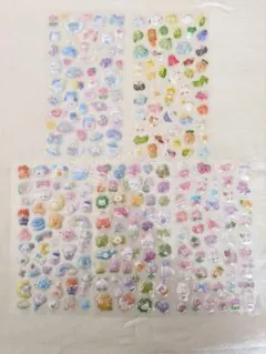 シール　5枚セット　ぷっくりシール　ぷくぷくシール　3D　立体シール　まとめ売り