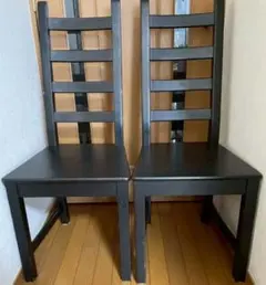 美品】IKEA インゴルフ INGOLF チェア ブラウンブラック 北欧風 - メルカリ