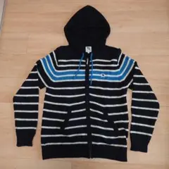 アーノルドパーマー ニット パーカー アルパカ混 フルジップ　マルチカラー