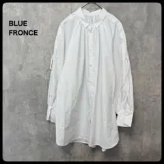 美品✨BLUE FRONCE トリアセ コットン シャツ マスタード 比翼ボタン 