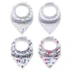 新品☆スタイ4枚セット 猫さん