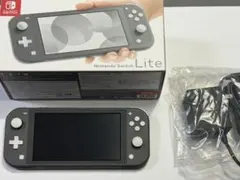 SwitchLiteグレー本体 ACアダプターセーフティーガイド動作確認初期化済