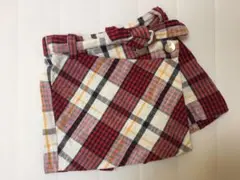 巻きスカート風チェックキュロット (ザラガールズ) サイズ110